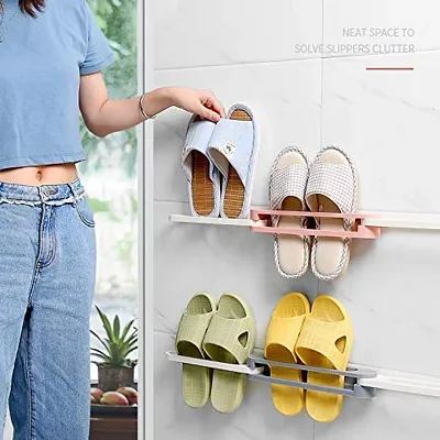 Wall Mounted Folding Slippers Shoes Bathroom towel Hanger