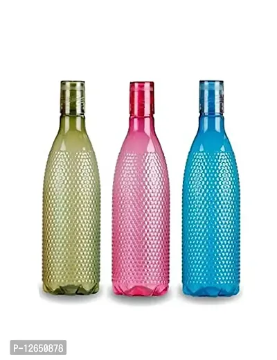 CLOUDTAIL CHOICE Water Bottle -Multi Colors | Honeycomb Design | 1 Litre Bottle | Better Grip | 1000 Ml Capacity | for Home  Office Use | Pack of 4 |