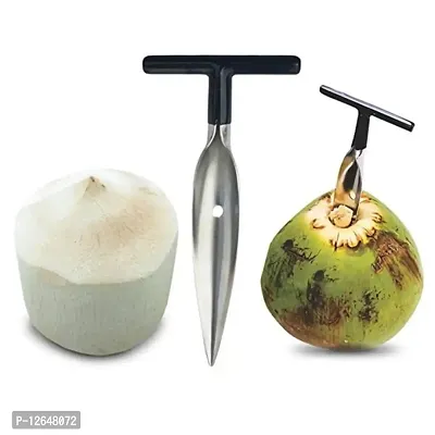 CLOUDTAIL CHOICE 1pcs Stainless Steel Coconut Drill Tool Coconut Opener Kitchen Gadget for Home