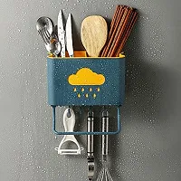 CLOUDTAIL CHOICE Detachable Knife Storage Rack Chopstick Drainer Box Kitchen Organizer Shelf Hanger Shelf for Kitchen Supplies Accessories Set of 1-thumb1