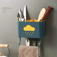 CLOUDTAIL CHOICE Detachable Knife Storage Rack Chopstick Drainer Box Kitchen Organizer Shelf Hanger Shelf for Kitchen Supplies Accessories Set of 1-thumb3