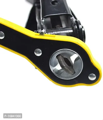 Car Scissor Jack Labor Saving Wrench Universal Garage Tire Wheel Lug Handle Tool