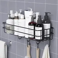 Stylish Bathroom Shelf with Hooks-thumb1