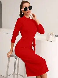 Stylish Fancy Lycra Solid Bodycon Dress For Women-thumb2