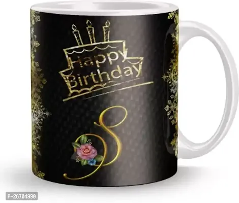 Happy Birthday Letter -S Print Gift For Friend, Best Friend , Mother Ceramic Coffee Mug(320 Ml)-thumb0