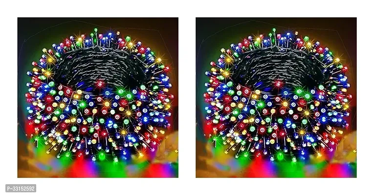 Mprow 40 Leds 11 M Multicolor Steady Bulb Rice Lights Pack Of 2