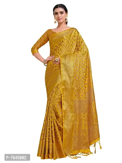 72% OFF on MIMOSA Printed Kanjivaram Art Silk Saree(Purple, Gold) on  Flipkart | PaisaWapas.com