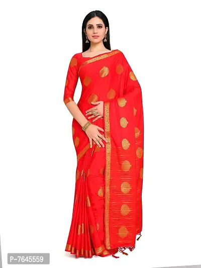 Mimosa Womens Crepe Saree Mysore Silk Red Color – http://mimosa.in/