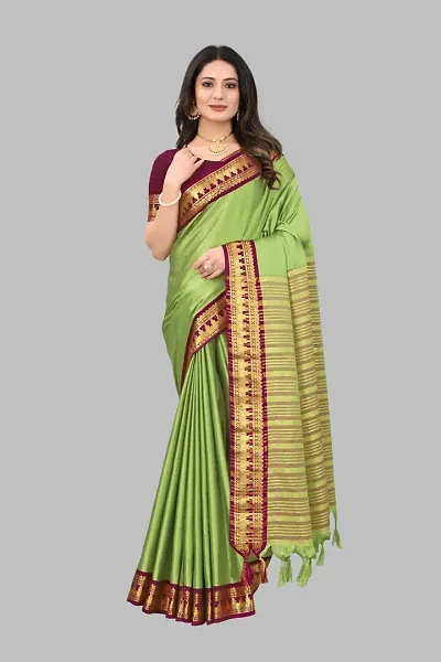 Elegant Silk Saree With Blouse Piece