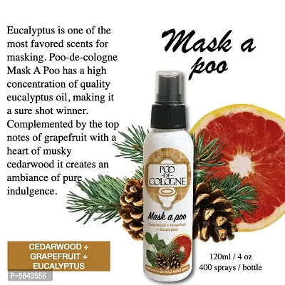 Mask a Poo (120 ml) with Pure Essential Oils, Pre-Poop Spray, Bathroom Air Freshener-thumb2