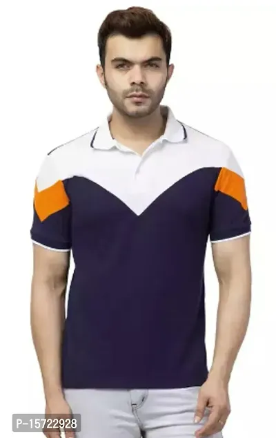 Reliable Multicoloured Cotton  Round Neck Tees For Men-thumb0