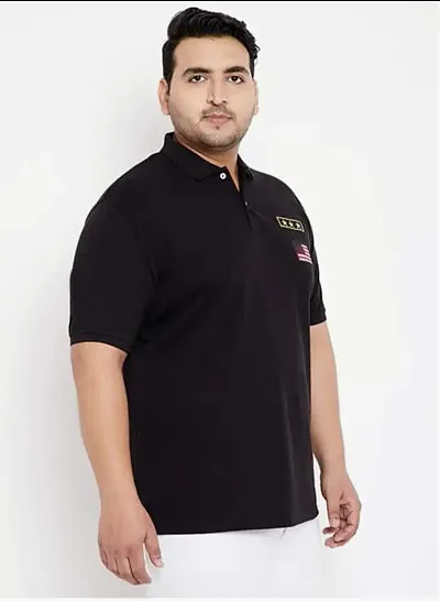 Men's Plus Size Cotton Polo T-Shirt