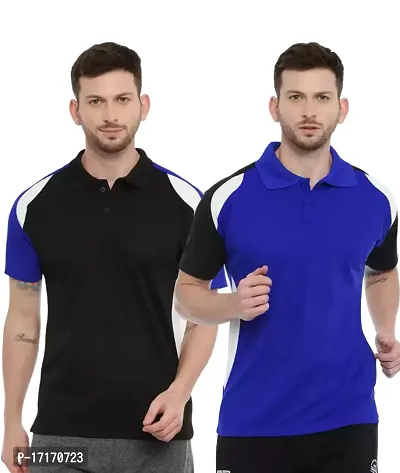 Men Colorblocked Combo Polo T-shirt