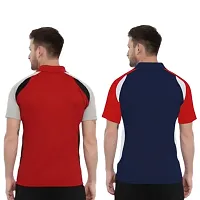 Men Colorblocked Sport Combo Polo T-shirt-thumb1