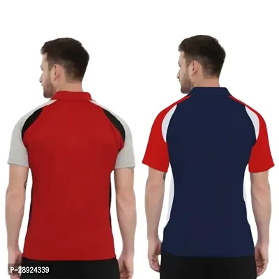 Men Colorblocked Sport Combo Polo T-shirt-thumb2