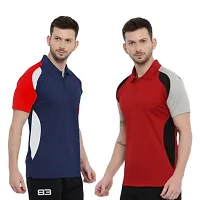 Men Colorblocked Sport Combo Polo T-shirt-thumb2