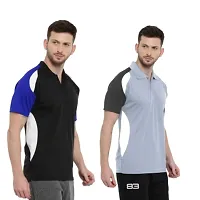 Men Colorblocked Sport Combo Polo T-shirt-thumb2