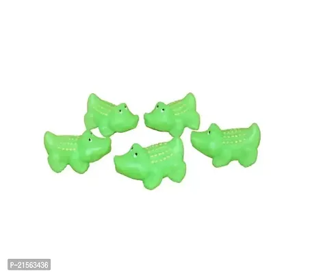 Teeny Weeny Chu Chu Sound Soft Non-Toxic Toddler Baby Bath Toys Animal Shape Crocodile 5 Pc Crocodiles