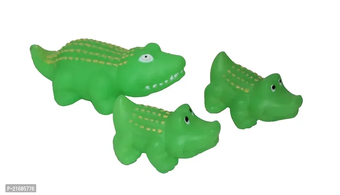 Soft Toys Squeezy Chu Chu Crocodiles , Crocodiles Family , Bath Rubber Toy , Set of 3-thumb5