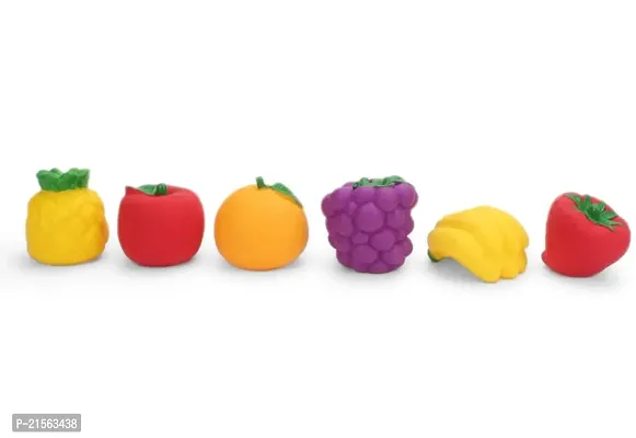 Fruit Set Chu Chu Sound Toys Bath Toys For Kids Pack Of 6 Bath (Multicolor)-thumb4