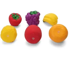 Fruit Set Chu Chu Sound Toys Bath Toys For Kids Pack Of 6 Bath (Multicolor)-thumb2