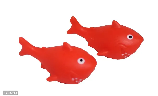 Soft Toys Squeezes Chu Chu Sound , Shark Family Toy , Bath Rubber Toy , Set of 3-thumb4