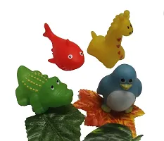 Soft Toys Squeezes Chu Chu Sound Sharks Fish Family Four Animals Toy Non-Toxic Bath Toys 7 Piece-thumb3