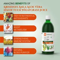 Amla Aloe vera Wheatgrass Haldi Tulsi Juice 1000ml-thumb1