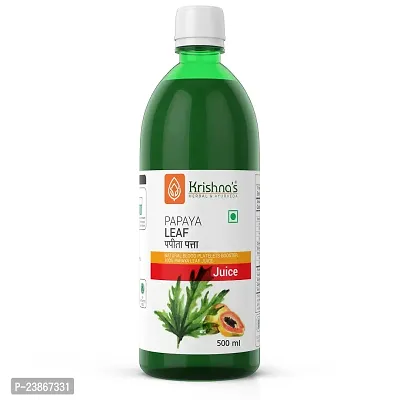 Krishna's Papaya Leaf Juice - 500 ml-thumb2