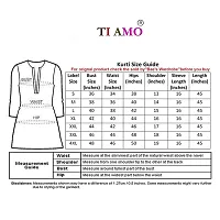 TI AMO Rayon Straight Kurti with White Sharara Plazzo for Women  Girls Dress-thumb4