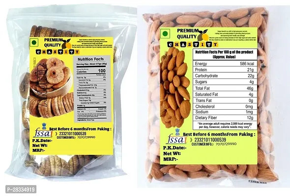 Premium Combo Pack Fig Anjeer and Almonds 200Gram-thumb2