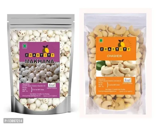 Dry Fruits Combo Cashew (Kaju) , Makhana (2 X 250 G)