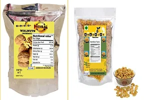 Premium Combo Walnuts and Kishmish -400Gram-thumb1