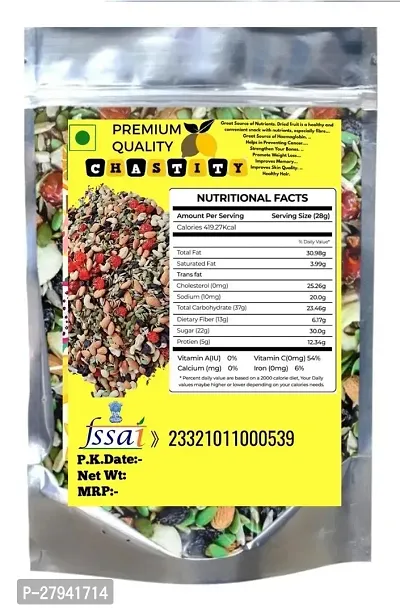 Chastity Premium International Healthy Nutmix , 10+ Mix Dryfruit , Ready To Eat 100Gram-thumb2