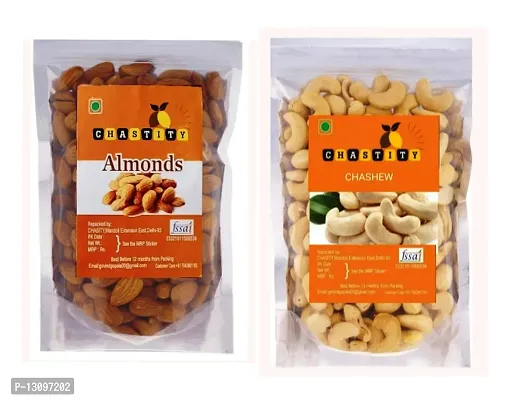 Dry Fruits Combo Almond, Cashew (Kaju) (2 X 500 G) 1Kg