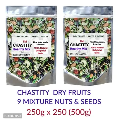 Mixed Dry Fruits Healthy Dried Nutmix, Assorted Nutsnbsp;(500G)-thumb0