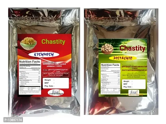 Dry Fruits Combo Pishta, Raisins (Kishmis)(2 X 500 G)-thumb2