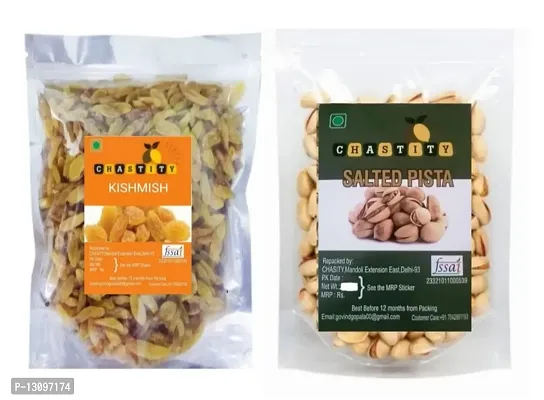 Dry Fruits Combo Pishta, Raisins (Kishmis)(2 X 500 G)