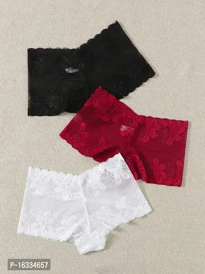 Women Self Design Bra Panty Set Lingerie Set-thumb4