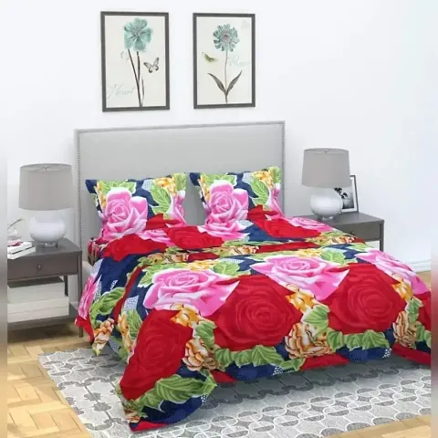 Polycotton Printed Double Bedsheets