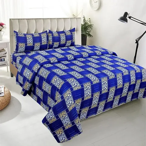 Queen Size Polycotton Printed Bedsheets