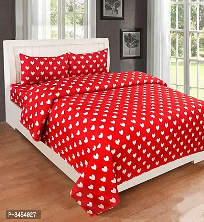 Classy Cotton Printed Double Bedsheet with Pillow Cover-thumb0