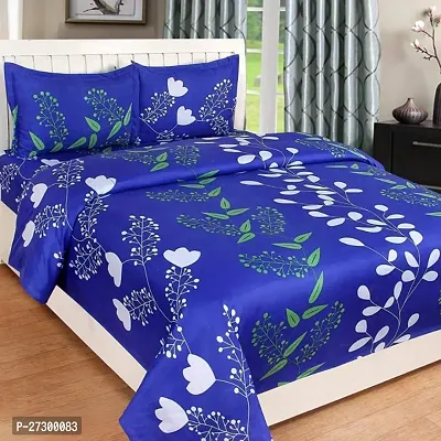 Classic Cotton Double Bedsheet with Pillow Covers-thumb0
