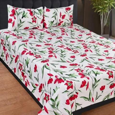 Printed Polycotton Double Bedsheet