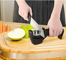 Giffy? Three Slots Handle Knife Sharpener Tool with Removable Head Grinder for Fine Grinding, Coarse Grinding, Black-thumb4