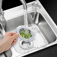 Giffy? Sink Strainer High Durability Stainless Steel Kitchen Filter Drain Basket Food Stopper, Size- 11.5 cm, 2 Pcs Set-thumb4