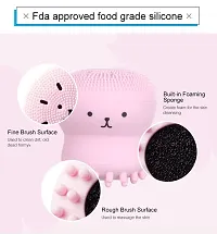 Giffy? Facial Cleansing Brush Silicone Handheld Face Brush and Massager Cute Small Octopus Shape Face Scrubber for Deep Cleaning, 2 Pcs-thumb2