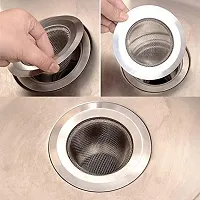 Giffy? 1 Pcs Kitchen Sink Strainer Heavy Duty Stainless Steel Strainer Kitchen Drain Basin Basket Filter Stopper Drainer Sink Jali (11.5 cm)-thumb4