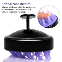 Giffy? Shampoo Brush Scalp Hair Care Brush with Soft Silicone Scalp Massager for Wet and Dry Use-thumb3