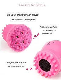 Giffy? Facial Cleansing Brush Silicone Handheld Face Brush and Massager Cute Small Octopus Shape Face Scrubber for Deep Cleaning, 2 Pcs-thumb4